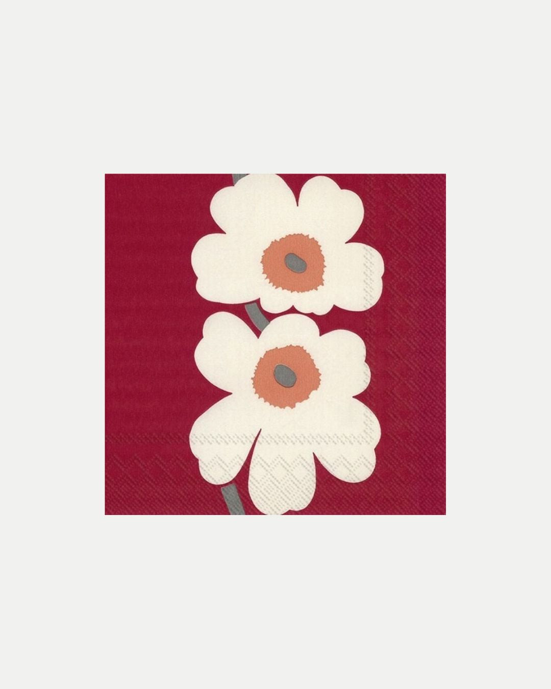 unikko 60th anniversary lunch paper napkins - red