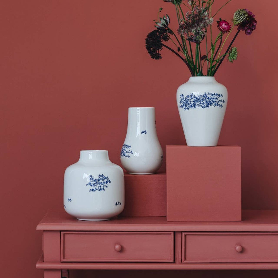 Delft Blue Bike Vase No. 3