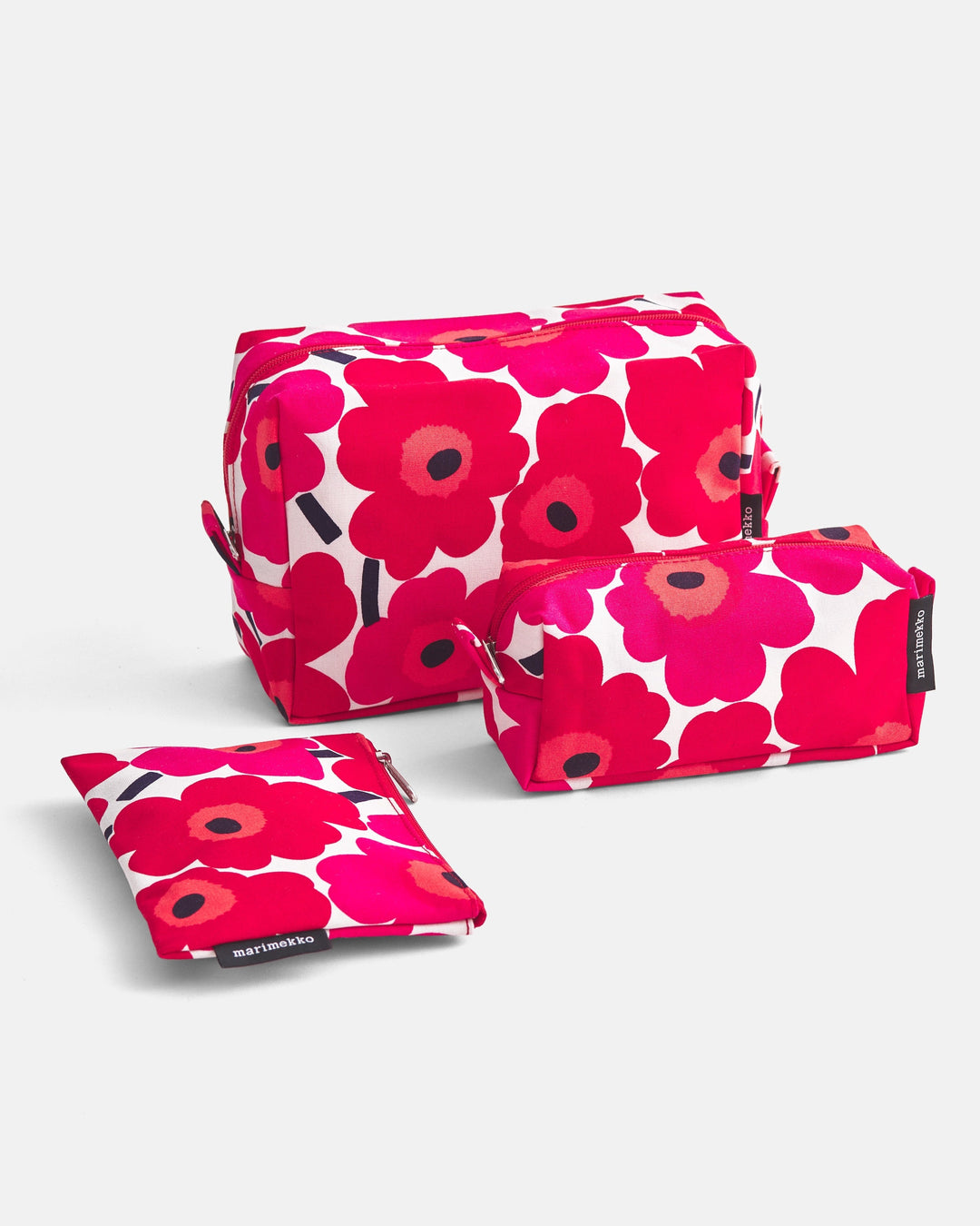 tiise mini unikko cosmetic bag - red