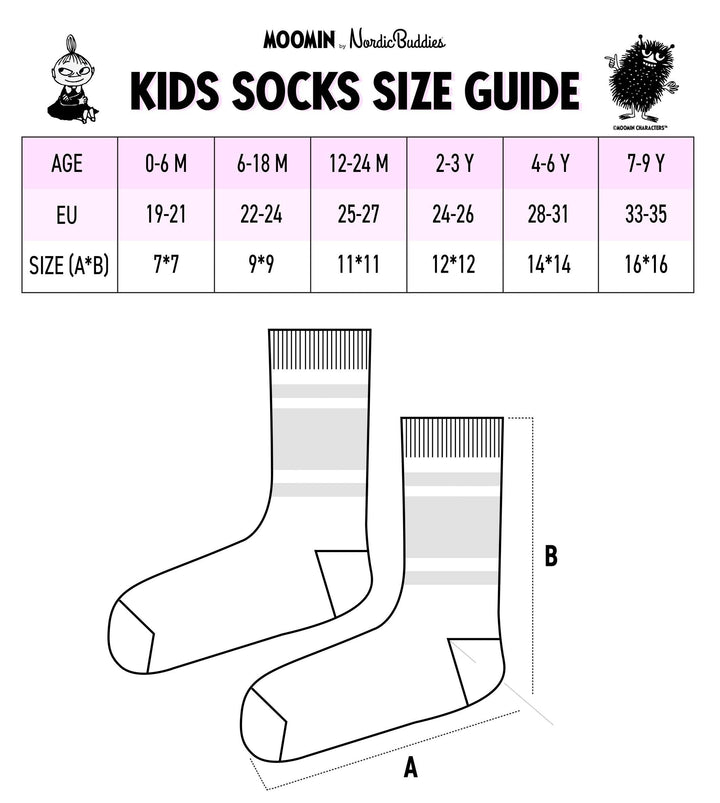 Baby Double Pack Moomintroll Socks: 25-27