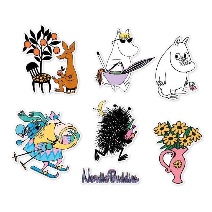 Moomin Leisure Stickers - 6 pcs