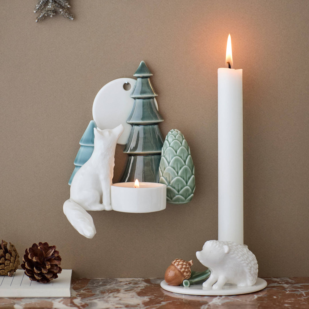 Winter Stories Fox Wall Votive