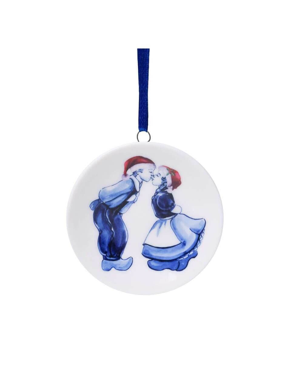 Kissing Couple Christmas Ornament