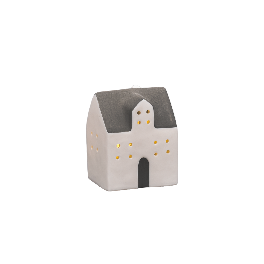 Happy Ceramic LED House