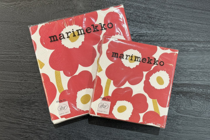Unikko Paper Napkins - bordeaux