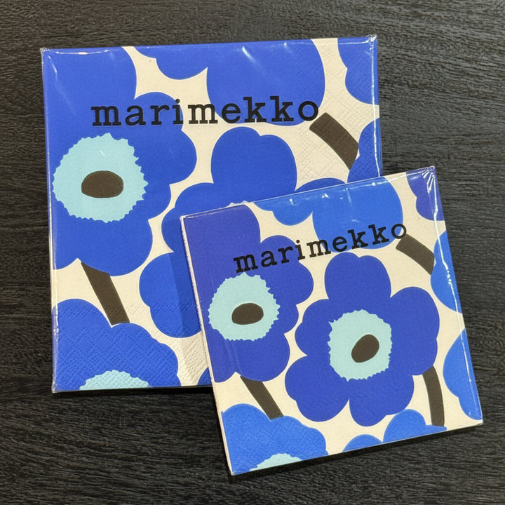 Unikko Paper Napkins - Blue