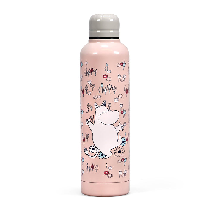 Moomin Water Bottle - Pink Flowers