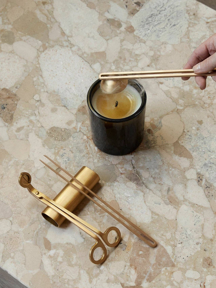 Clip Candle Care Kit: Brass