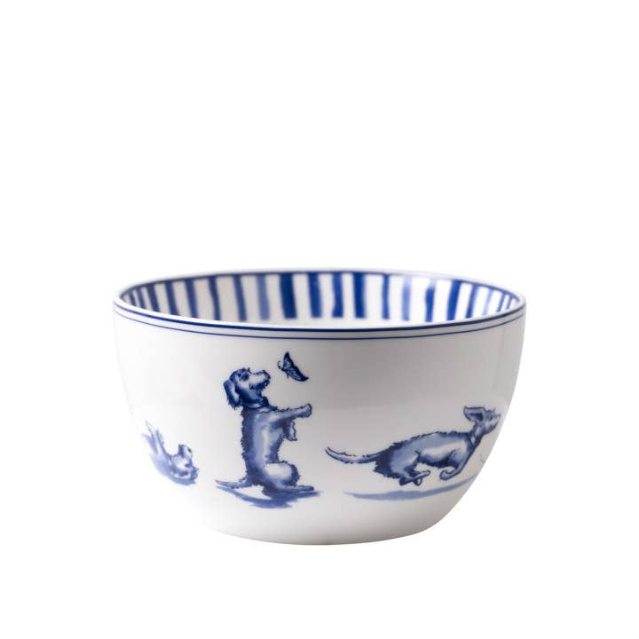 Delft Blue Dachshund bowl