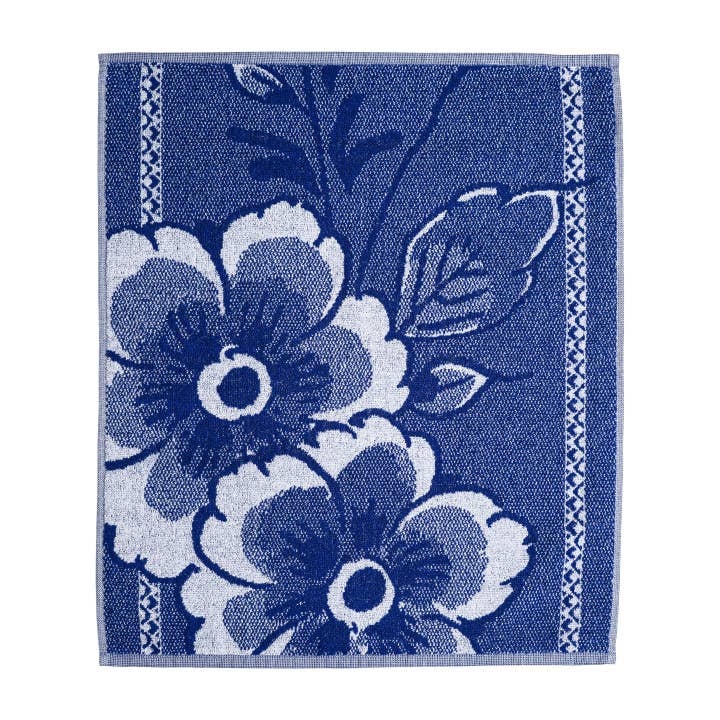 Delft Blue Flower Hand Towel