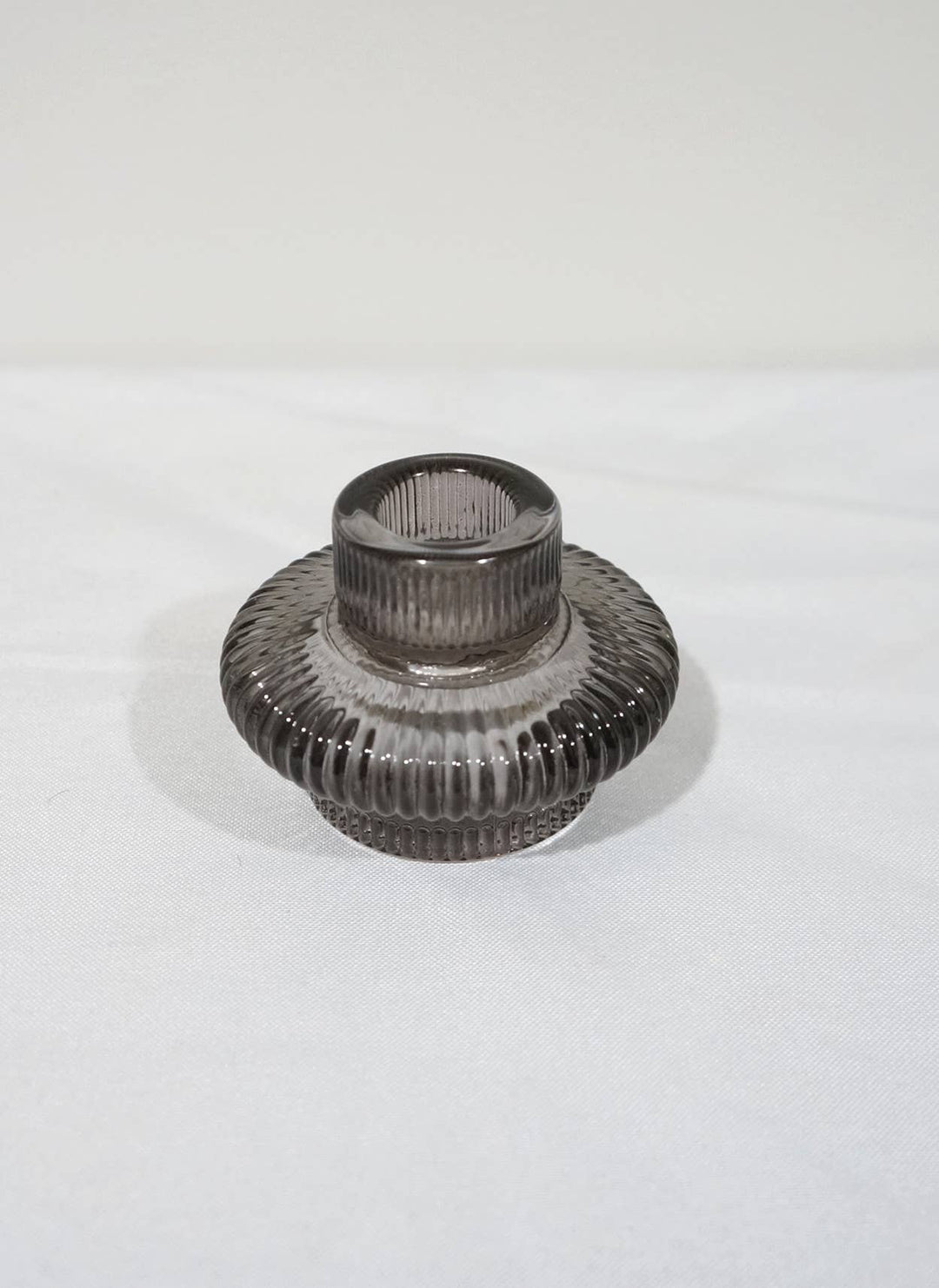 Double Sided Glass Candle Holder - Rounded Edge