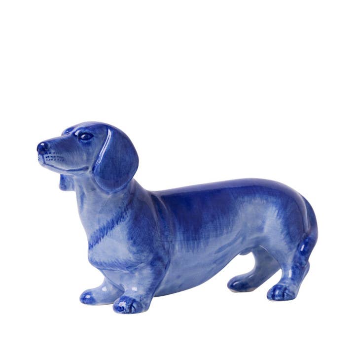 Blue Delft Dachshund