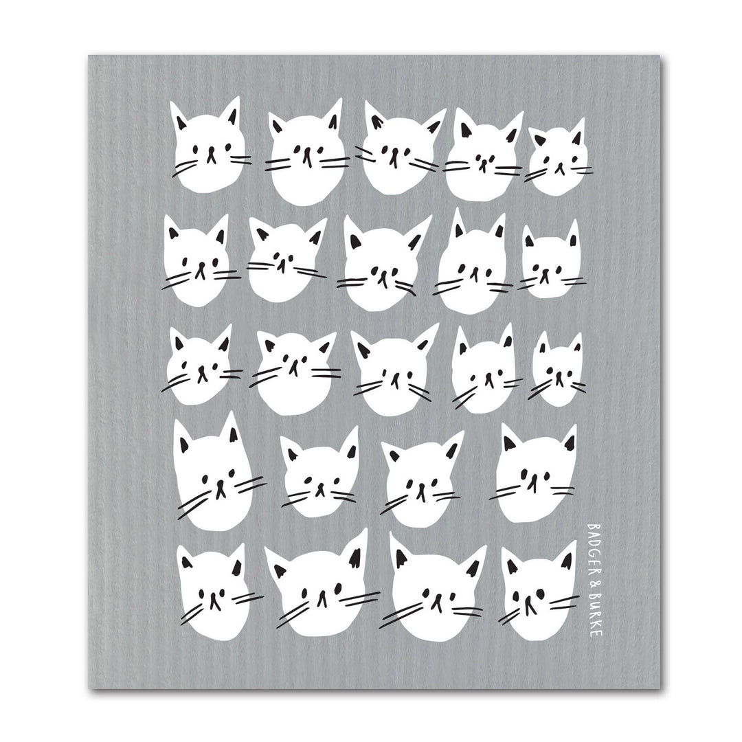 Many Cats Swedish Sponge Cloth / Reusable Paper Towel