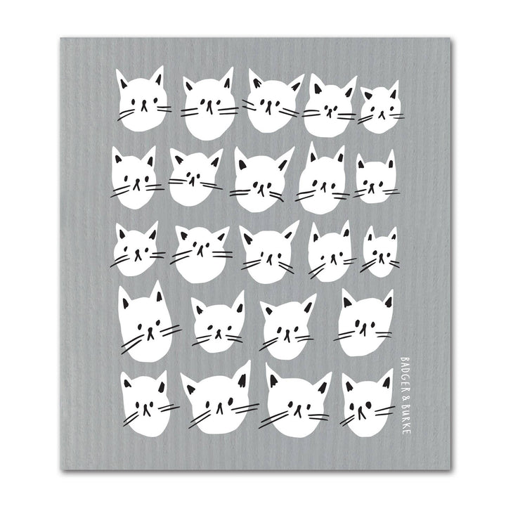Many Cats Swedish Sponge Cloth / Reusable Paper Towel