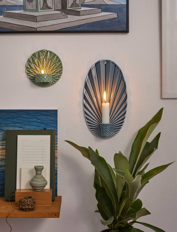 Pipanella Waves Candle Sconce Midnight