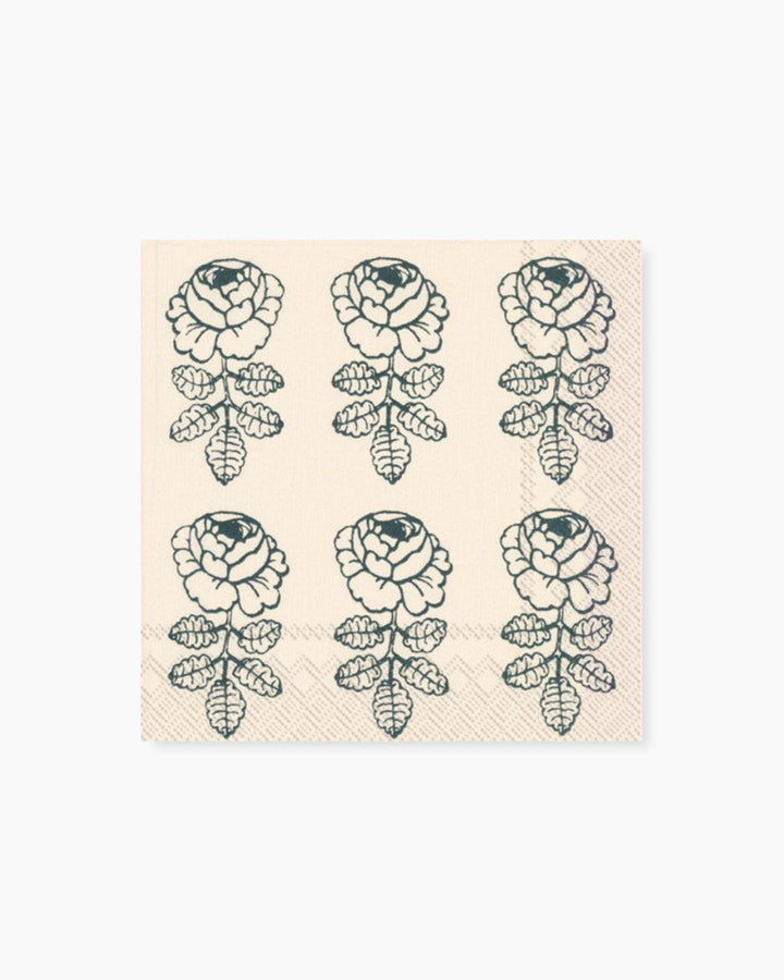 vihkiruusu cream green cocktail paper napkins