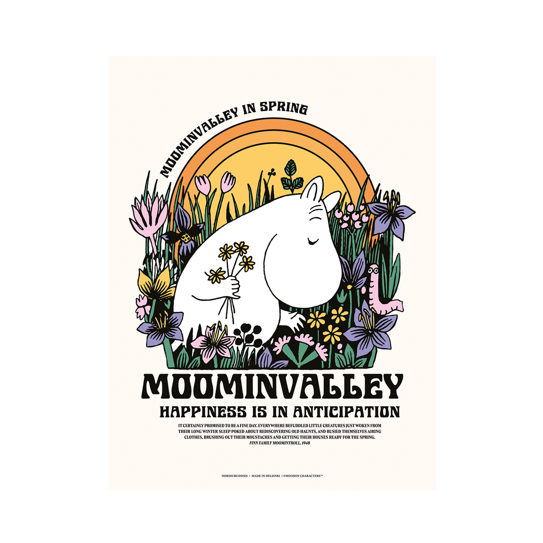 Moomintroll Meadow Poster: 50x70cm
