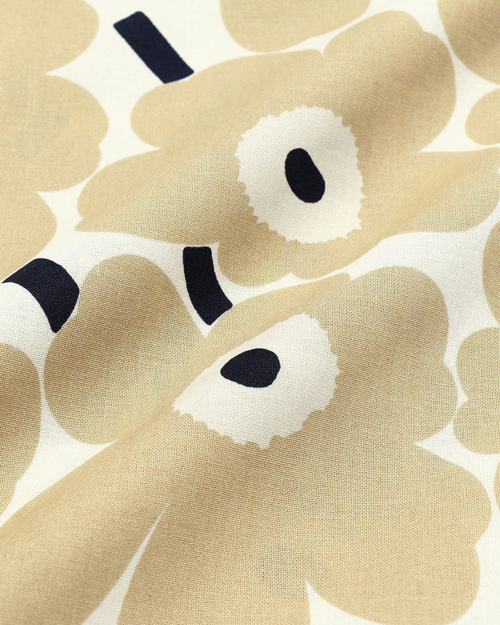 mini-unikko beige cotton fabric