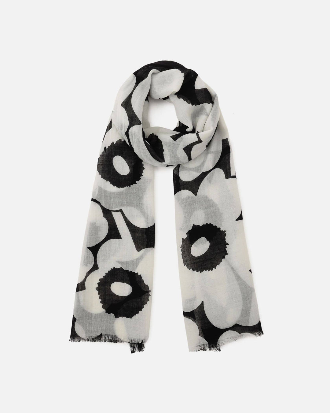 fiore unikko scarf - black/white