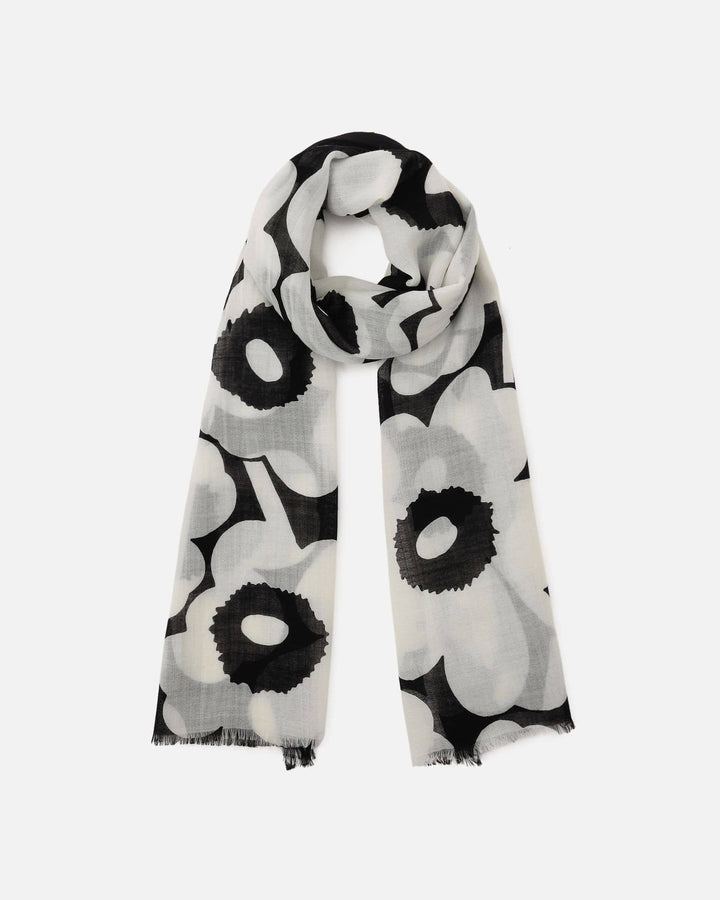 fiore unikko scarf - black/white
