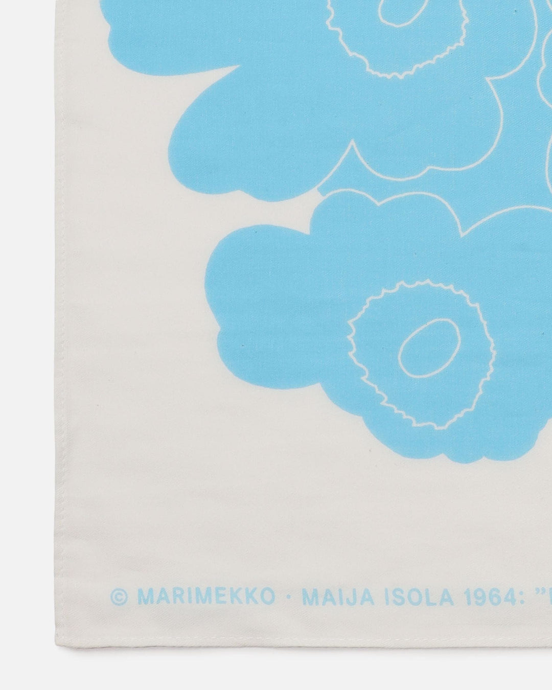 keskiö piirto unikko scarf - light blue