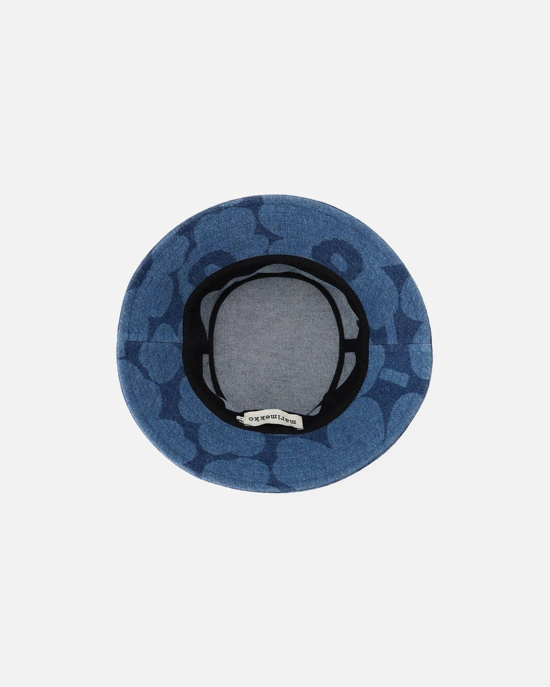 kioski paketti unikko denim bucket hat - blue