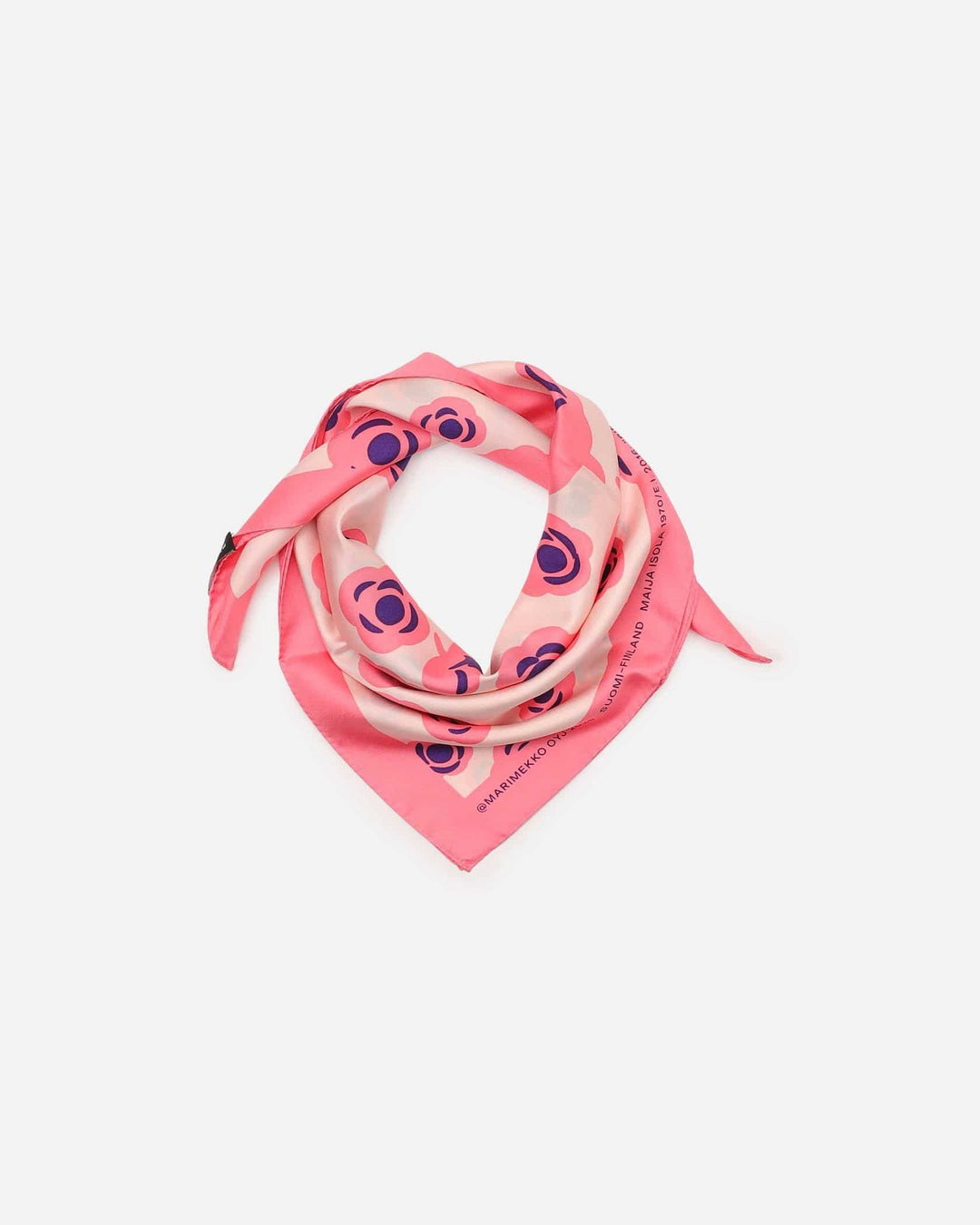lauhtua tumma silk scarf - pink/cream