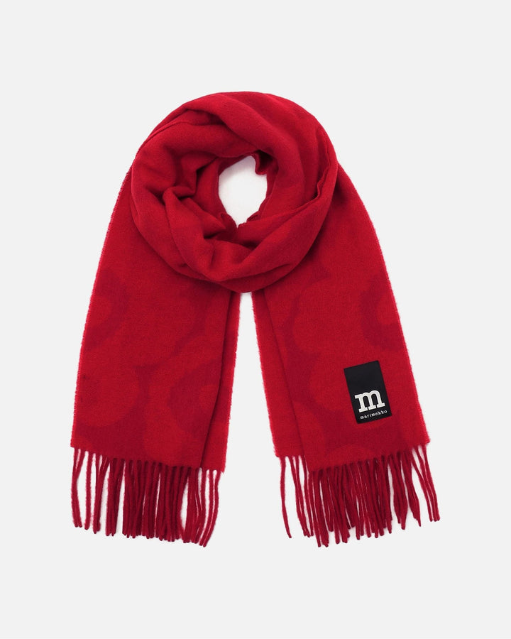 identtinen unikko scarf - red