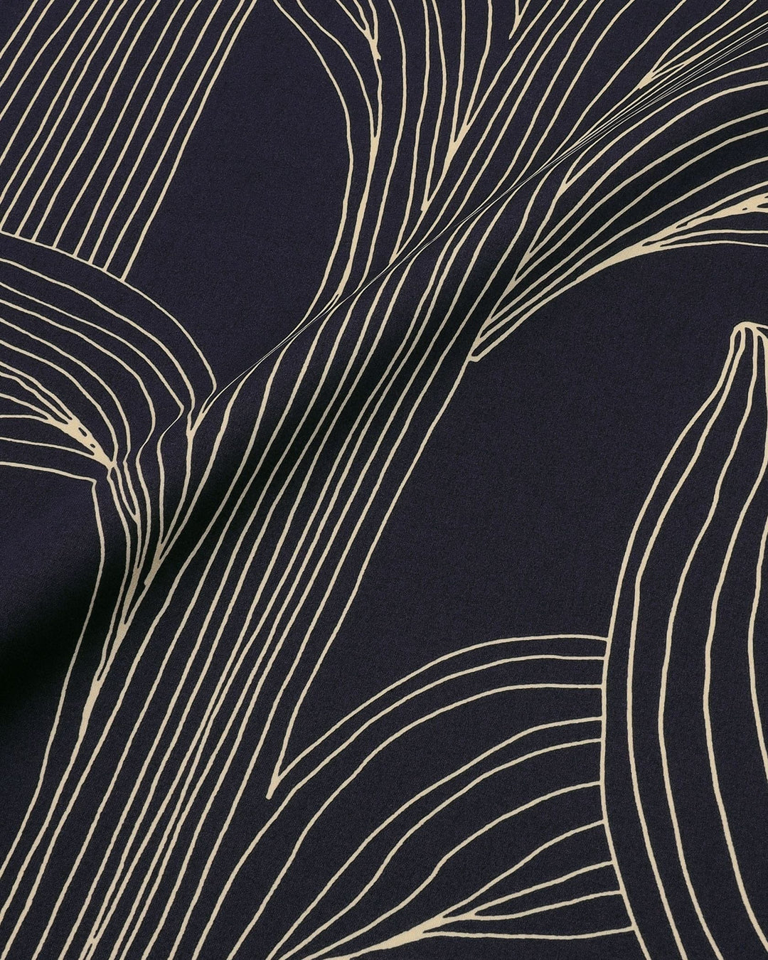 kukat puhkeavat cotton fabric - blue