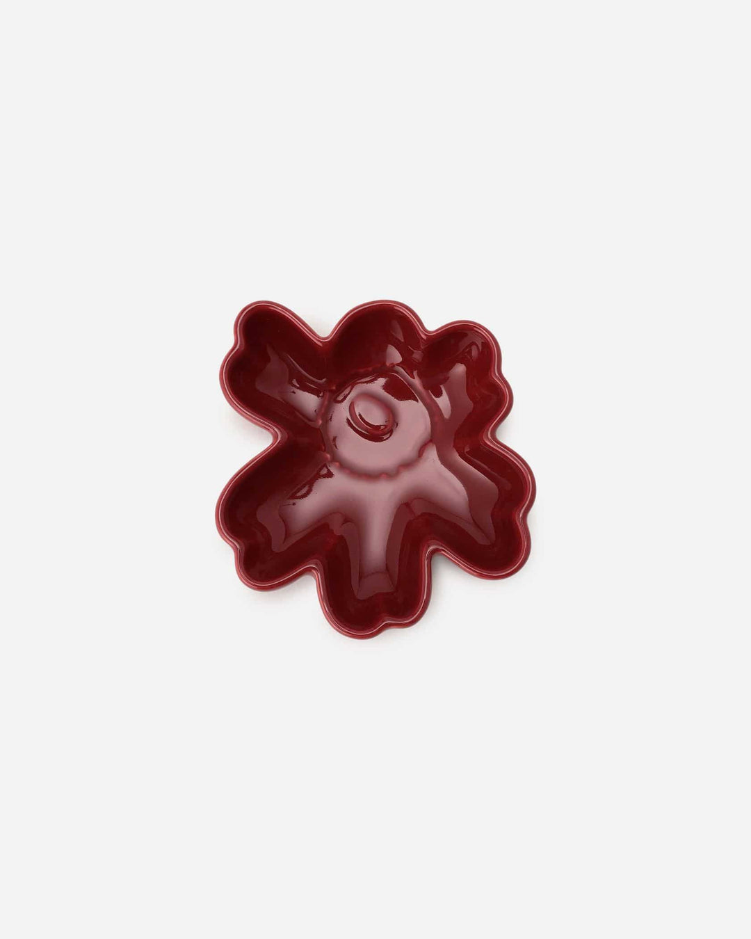 unikko shape bowl 11 cm 2 pcs - taupe/burgundy