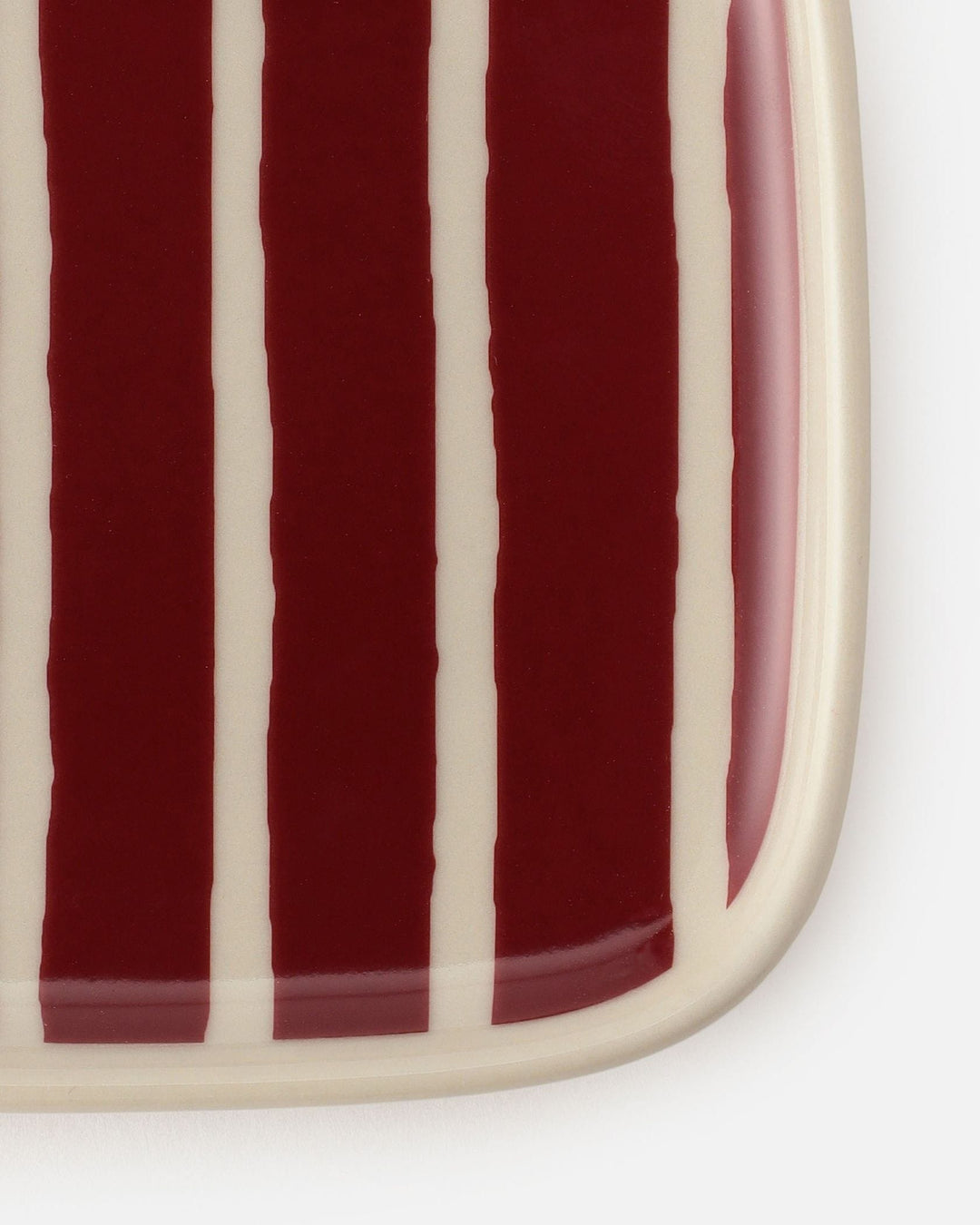 piccolo square plate 10x10 cm - burgundy