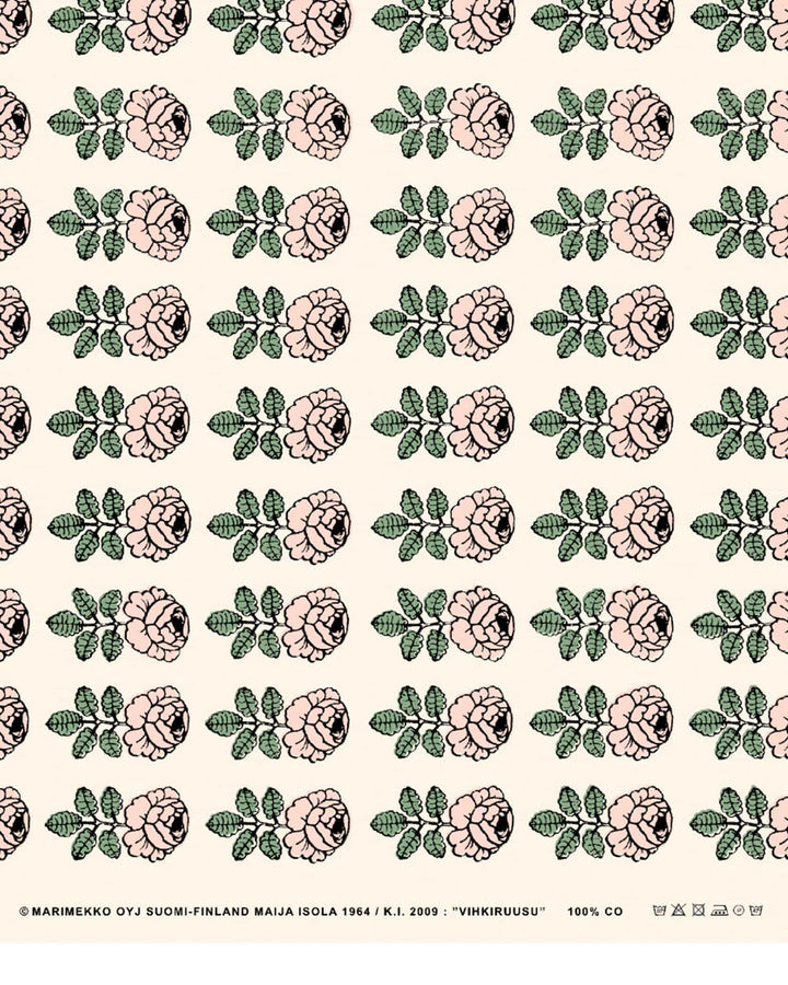 vihkiruusu cotton fabric