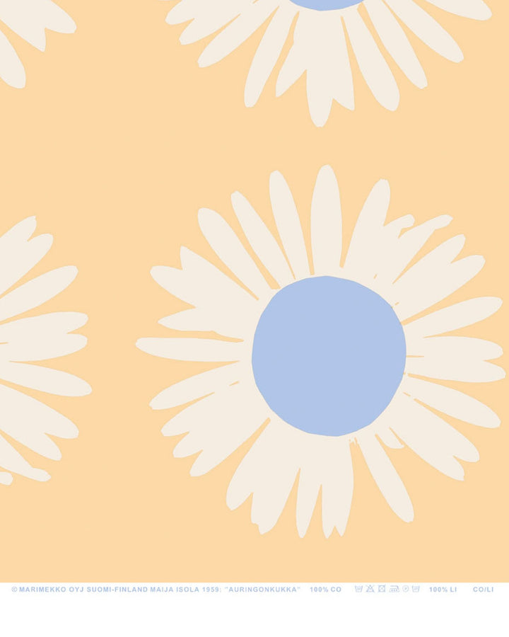 auringonkukka cotton fabric