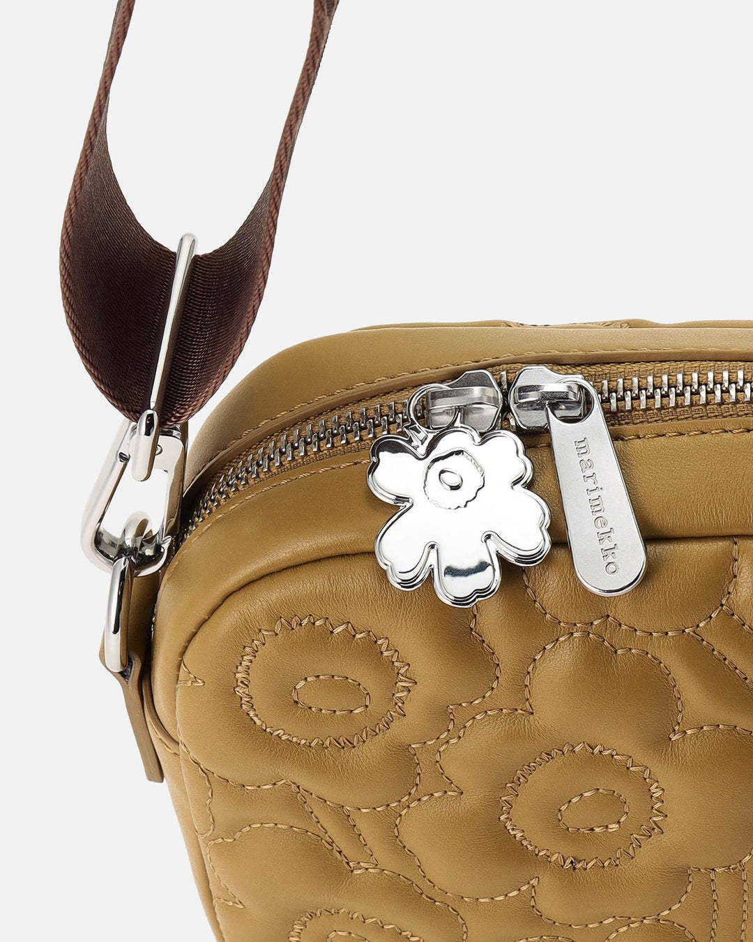 soft gratha unikko shoulder bag - brown