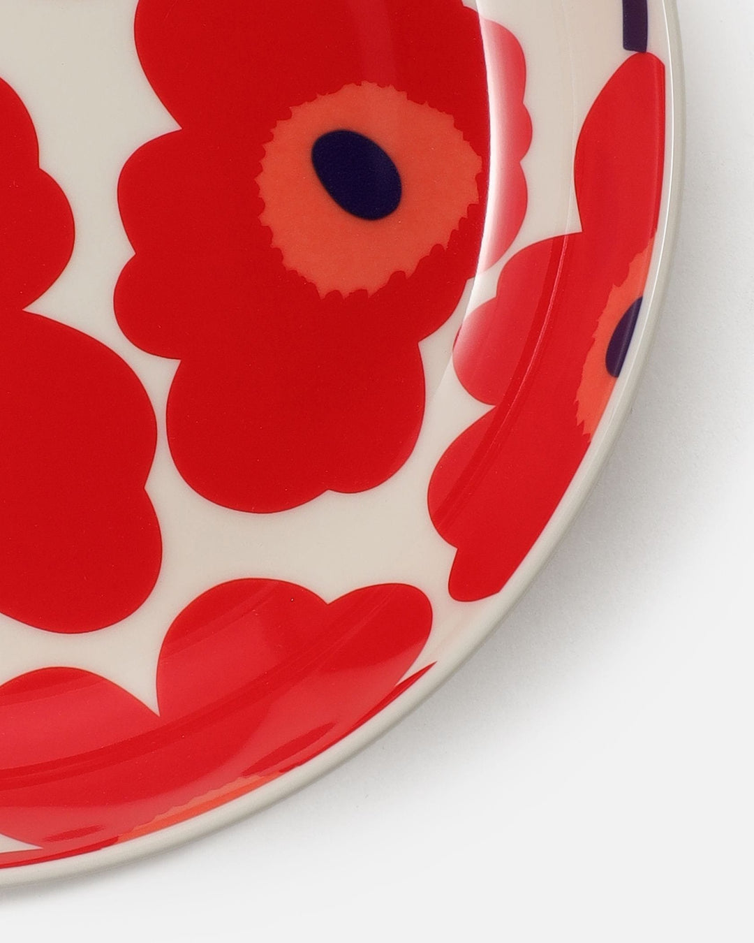 unikko deep plate 20,5 cm - red