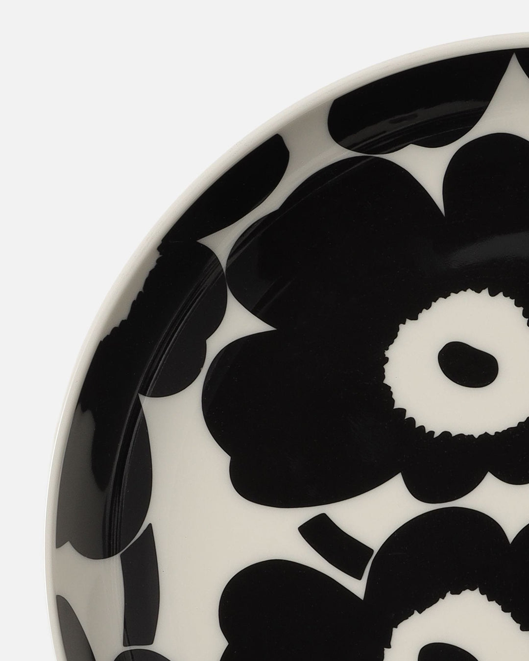 unikko deep plate 20,5 cm - black