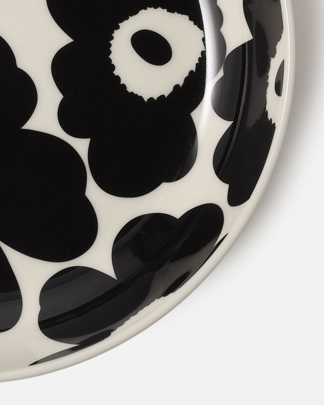 unikko deep plate 20,5 cm - black