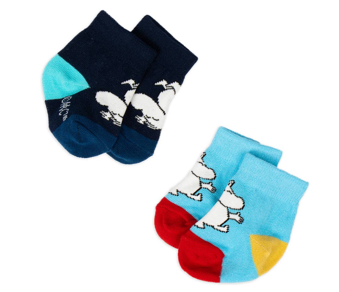 Baby Double Pack Moomintroll Socks: 25-27