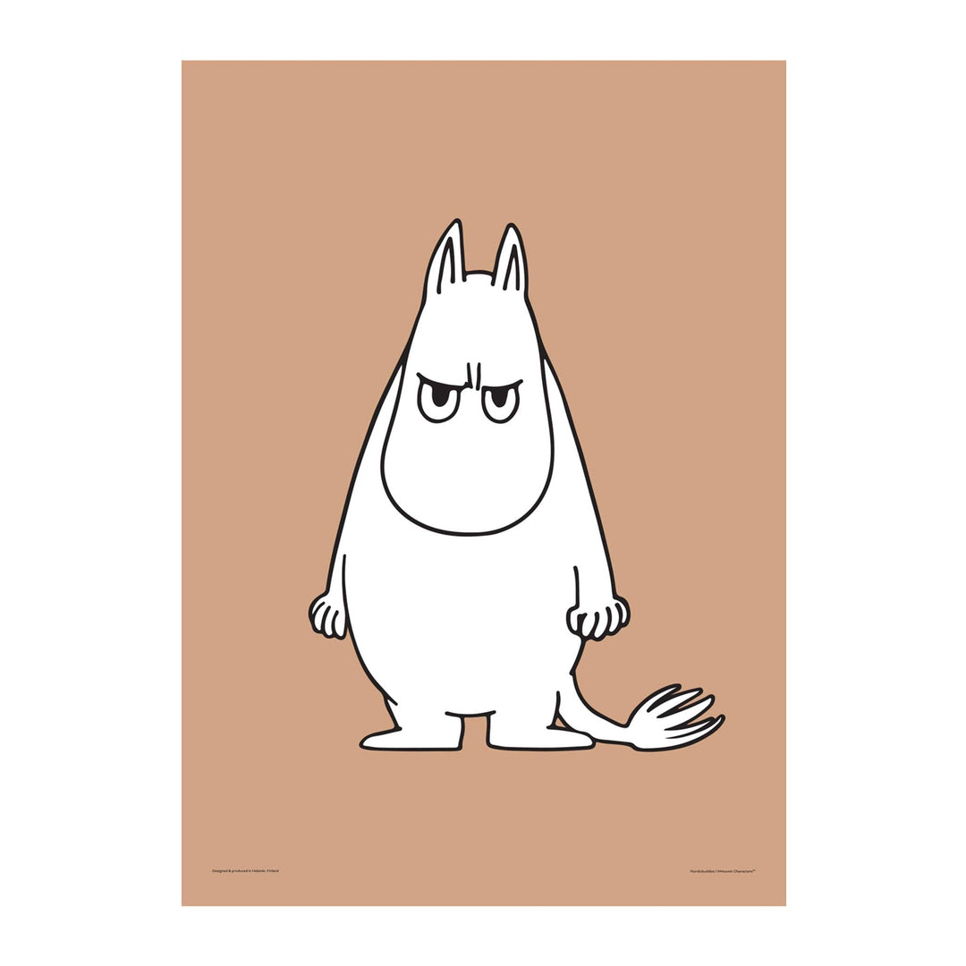 Moomintroll's Temper Poster: 30x40cm - Beige