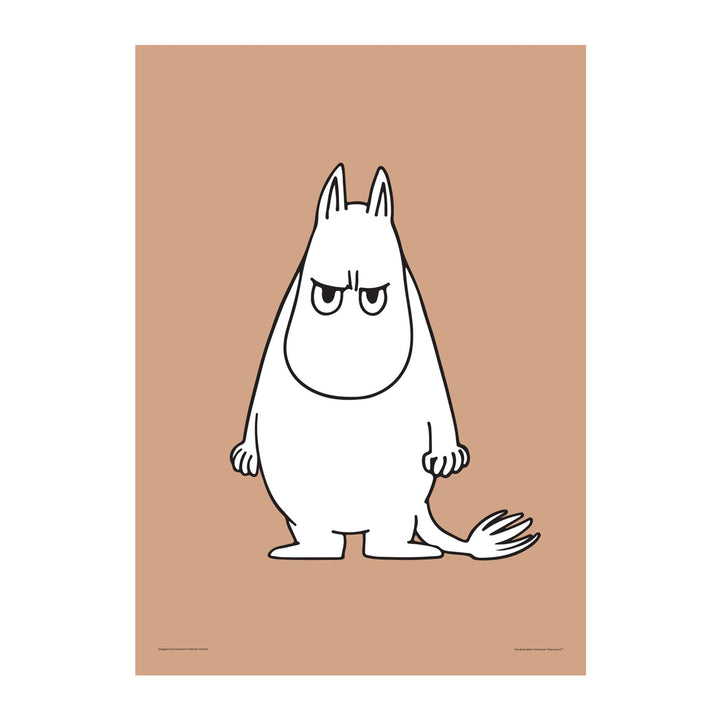 Moomintroll's Temper Poster: 30x40cm - Beige