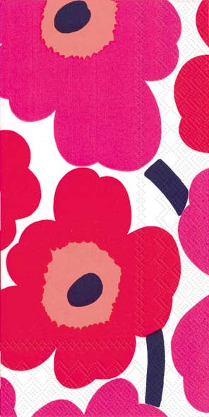 Unikko Buffet Paper Napkins - Red