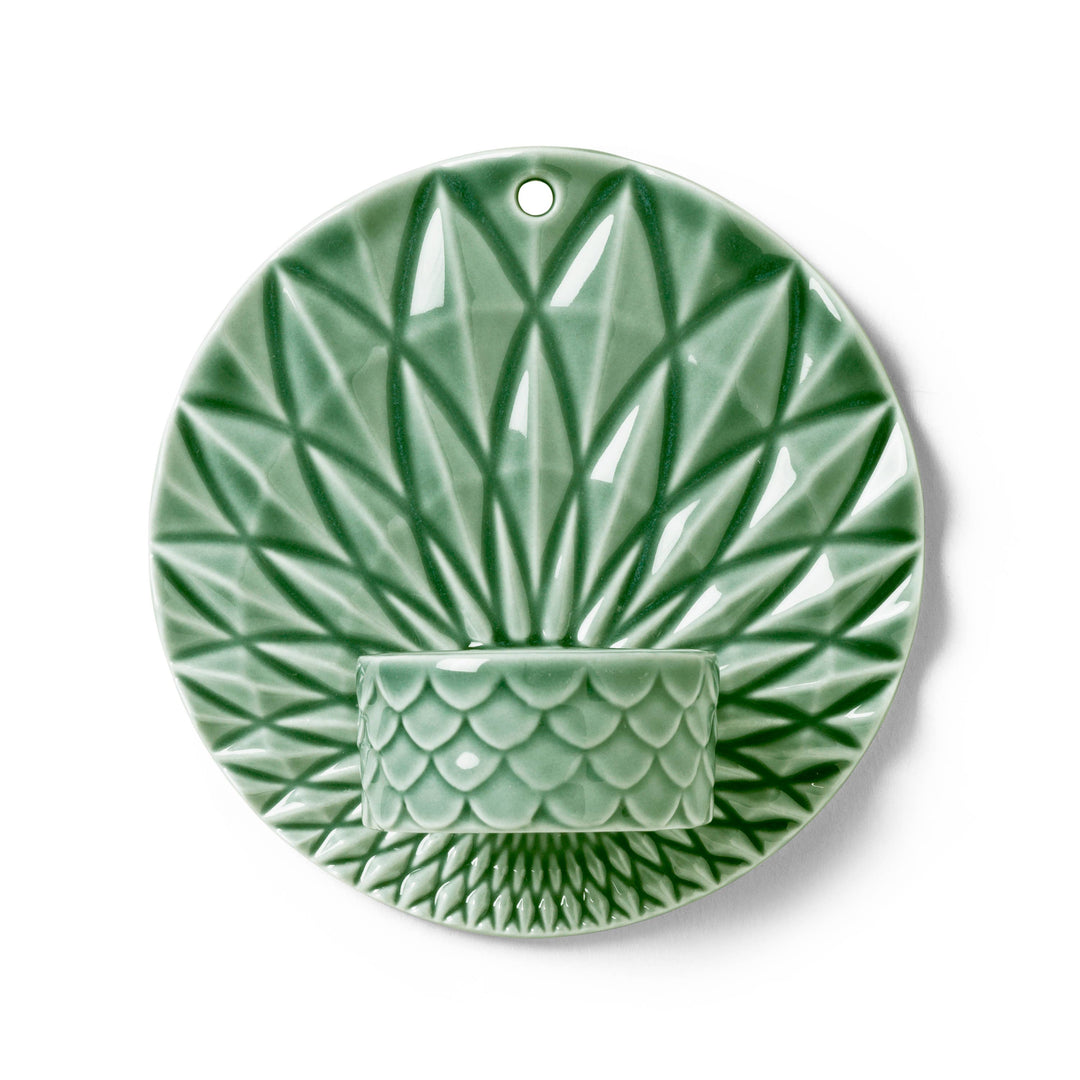 Pipanella Wall Candle Votive Scales Green