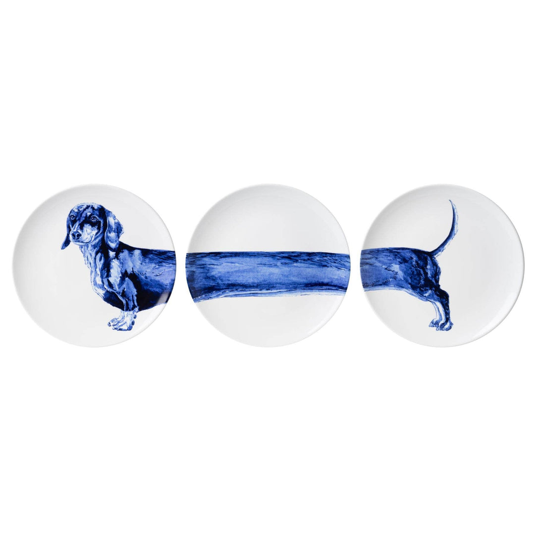 Display Plates Dachshund set (3 pieces)