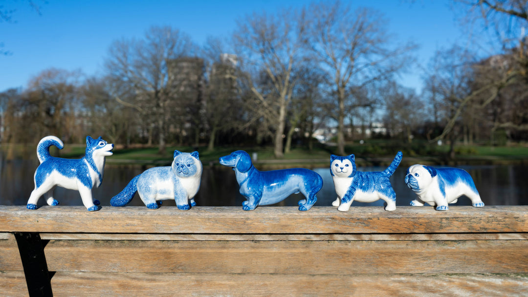 Delft Blue Miniature Dachshund