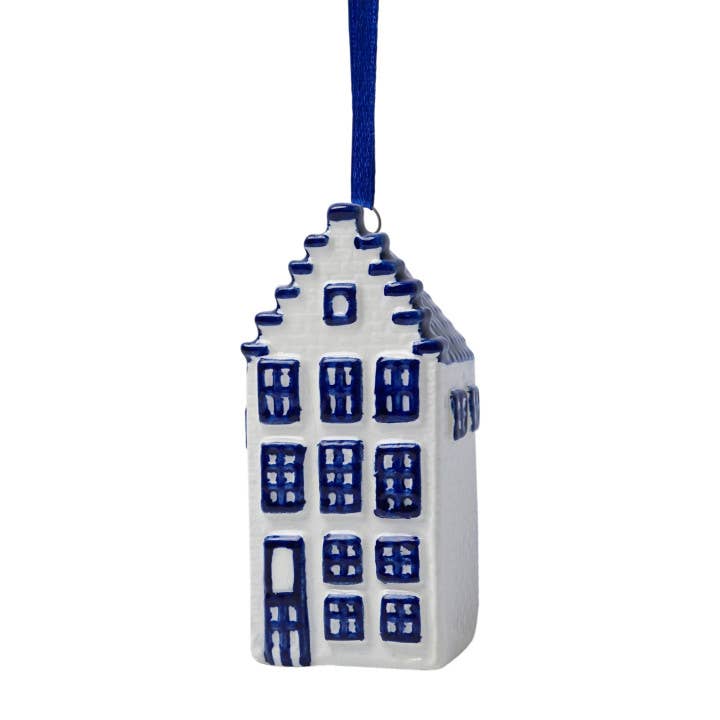 Delft Blue Canal House Ornament