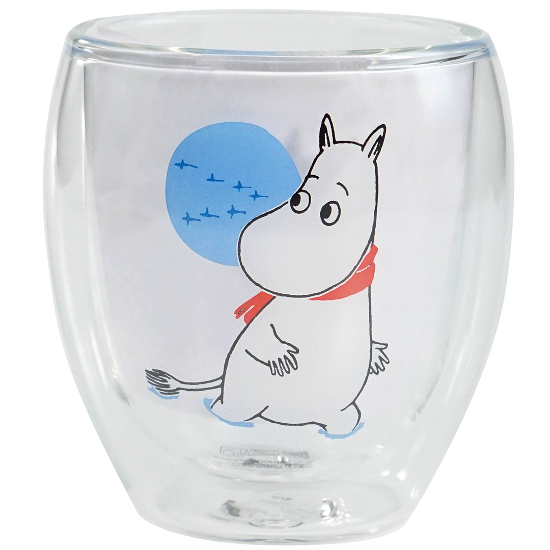 Moomin Winter Double Walled Glass Mug