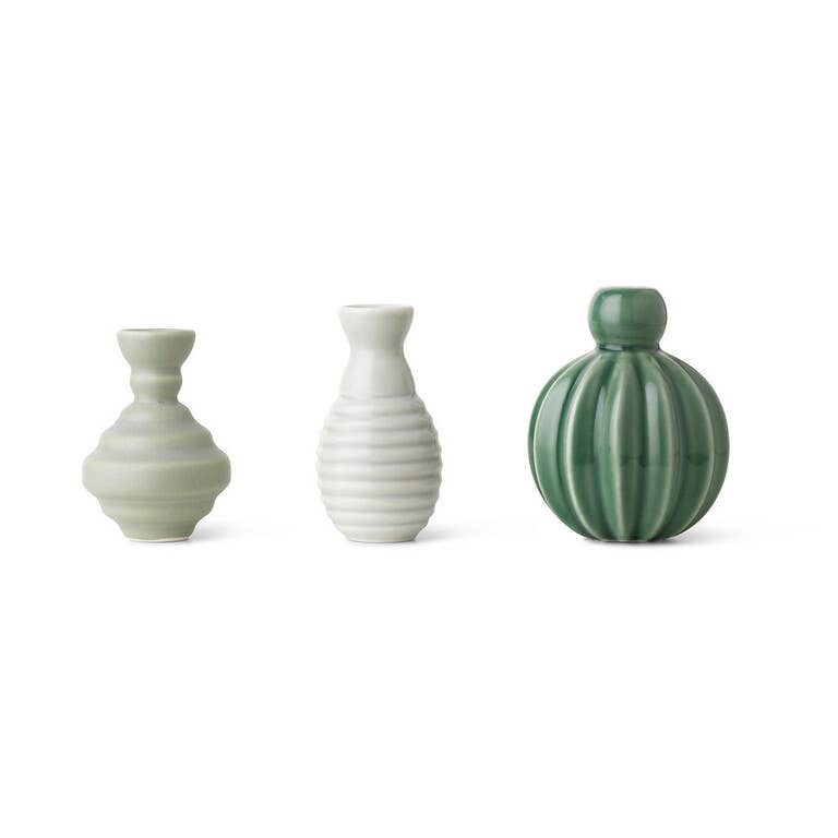 Samsurium Minibells Green Vase Set