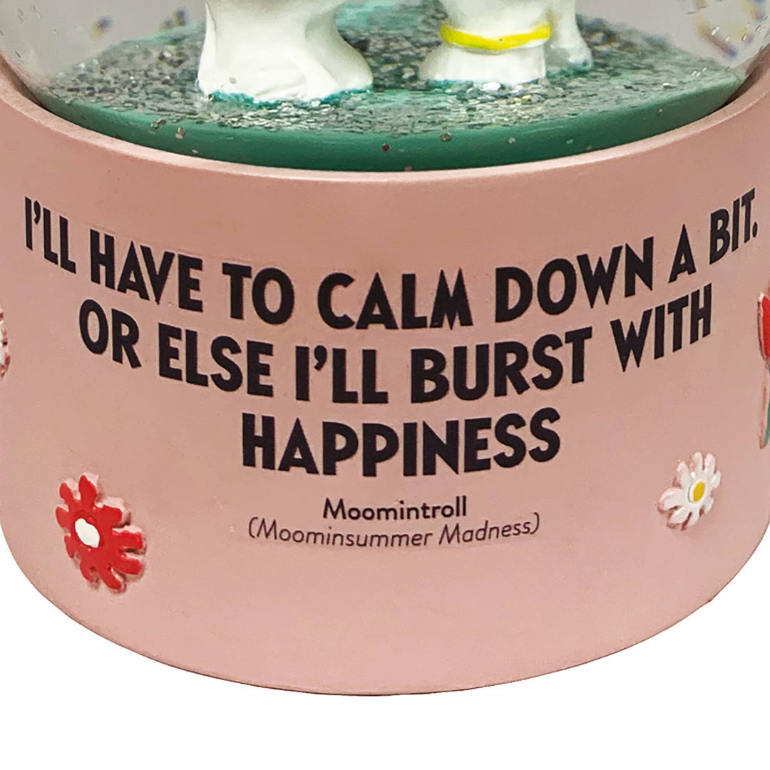 Glass Snow Globe Moomin Hug
