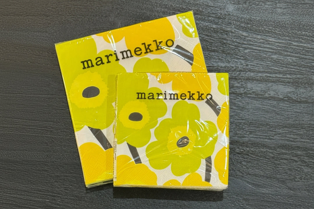 Unikko Paper Napkins -Yellow