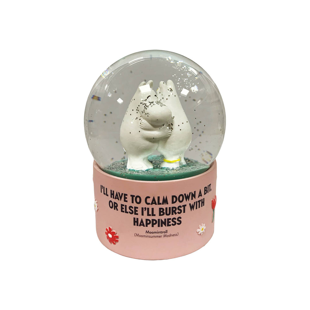 Glass Snow Globe Moomin Hug